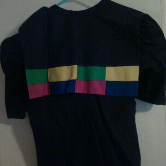 Susan Bennett Womens blackButton Down  Dress - Picture 3 of 5